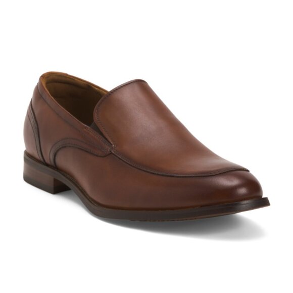 FLORSHEIM Men's Wide Leather Remi Moc Toe Slip On Loafers - Picture 1 of 2